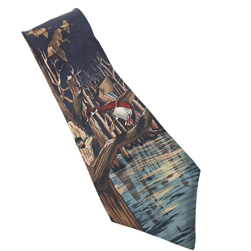 Field and Stream Wood Duck Hunting Silk Necktie